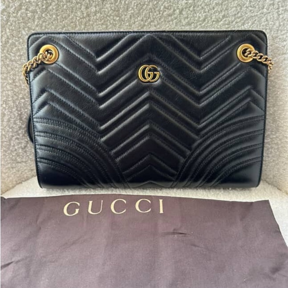 Gucci women’s GG Marmont Quilted Leather Tote
